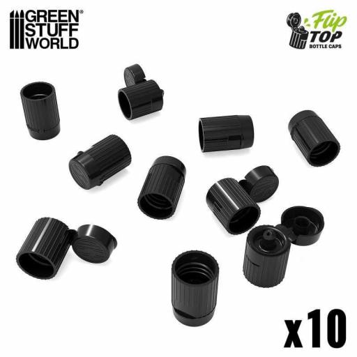 Tapones Flip Top para botes 17ml (10 unids)