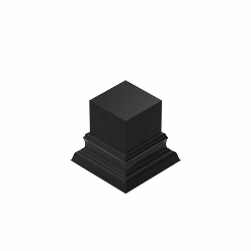 Peana madera cuadrada 3x3 cm - Negro [0]