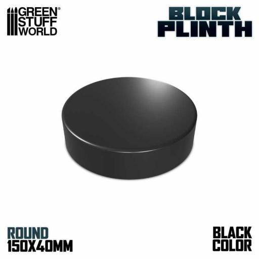 Peana Taco Redondo 15 cm Negro [0]