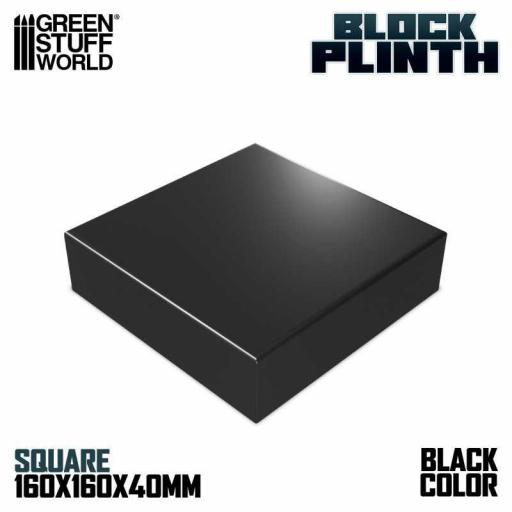 Peana Taco Cuadrado 16 cm Negro [0]