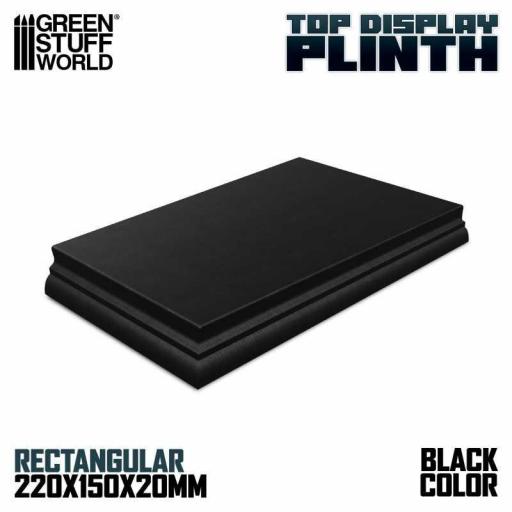 Peana Rectangular 22x15 cm Negro