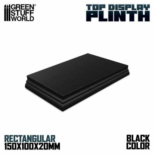 Peana Rectangular 15 x 10 cm Negro [0]