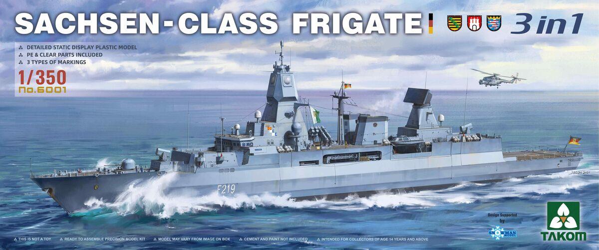 1/350 Sachsen Class Frigate 3 in 1