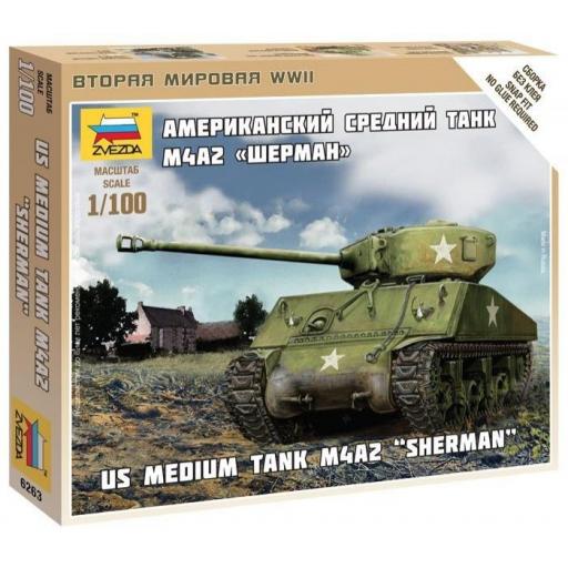 1/100 Us-Medium Tank M4A2 Sherman [0]