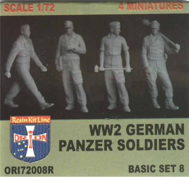 1/72 Soldados Panzer Alemanes 2ªGM Set n.8 (Resina)