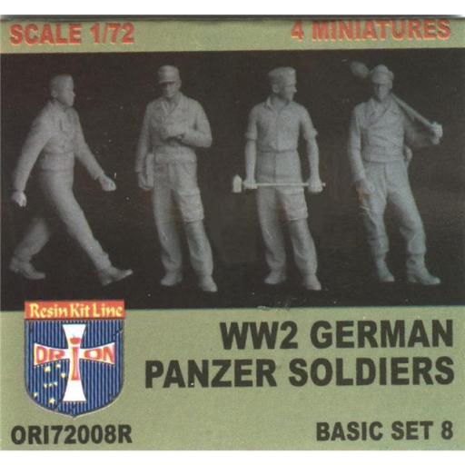 1/72 Soldados Panzer Alemanes 2ªGM Set n.8 (Resina)
