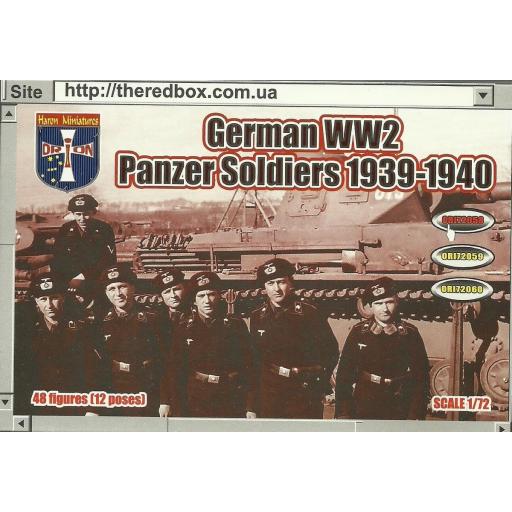 1/72 Soldados Panzer Alemanes 1939-1940  2ªGM 