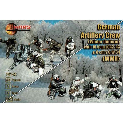 1/72 Soldados Artillería Alemana - Uniforme Invierno 2ªGM