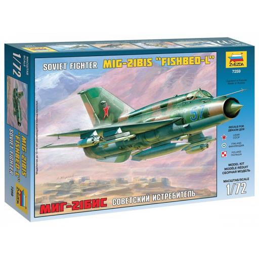 1/72 Caza Soviético MiG-21 Bis "Fishbed-L"