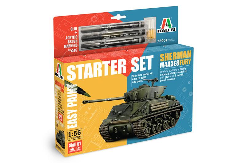 1/56 Sherman M4A3E8 Fury (Starter Set)