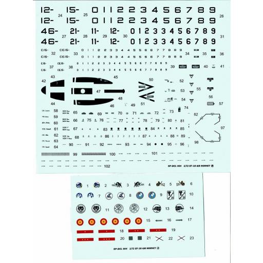 Calcas 1/72 EF-18 A/B Hornet Español