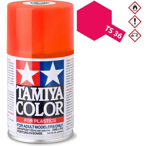Spray Pintura TS-36 Rojo Fluorescente
