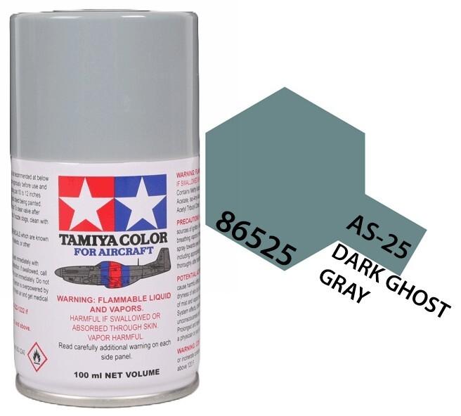 Spray Pintura AS-25 Gris Fantasma Oscuro - Dark Ghost Grey