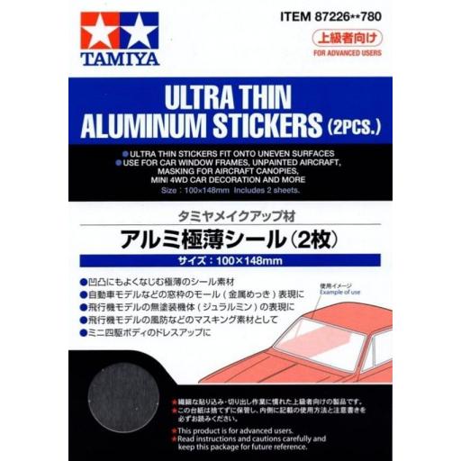 Ultra Thin Aluminum Stickers (2pcs)