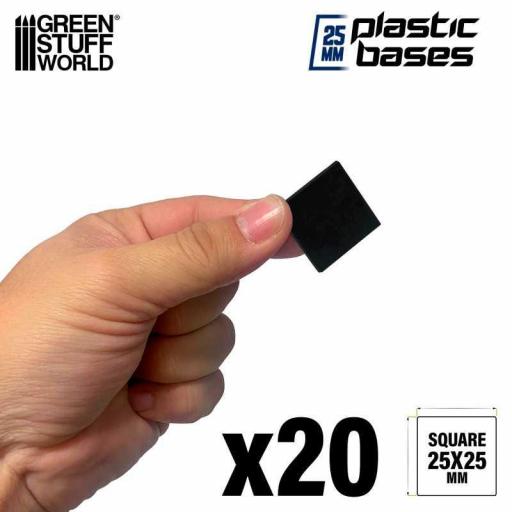 Peanas de plástico - Cuadradas 25mm [1]