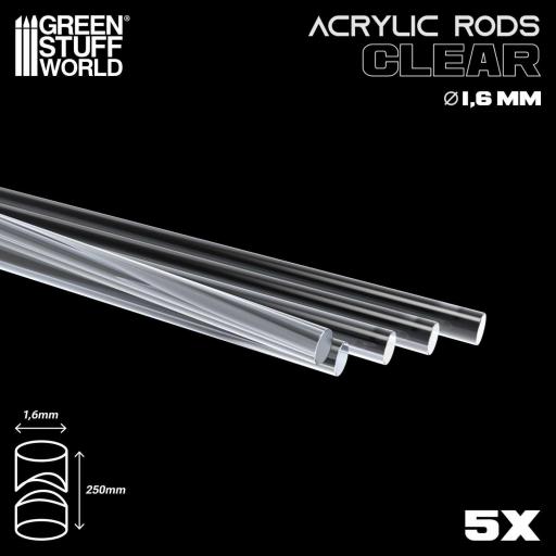 Barras Acrilicas - Redondas 1,6 mm Transparente [0]