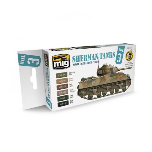 Tanques Sherman - Set 3 (US Marine Corps - 2ªGM)