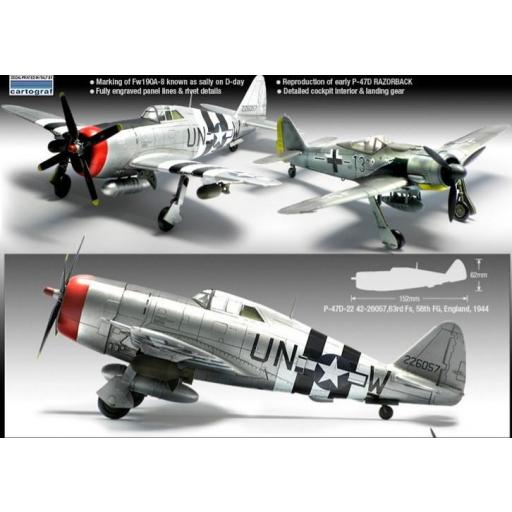 1/72 Set 2 Aviones P-47D y FW190A-8  [2]