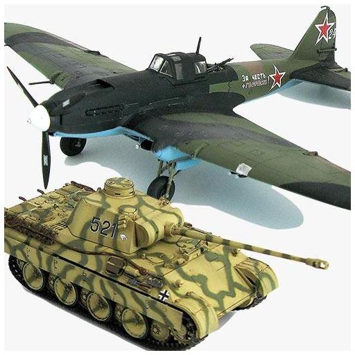  Avión IL-2 Sturmovik & Panther D 1/72
