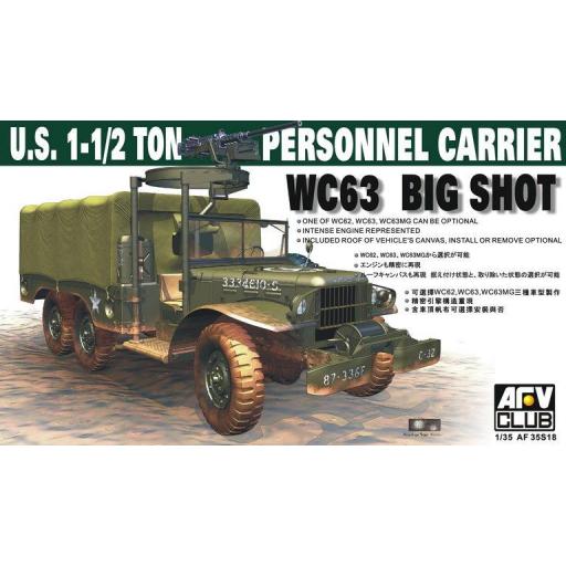 1/35 U.S. WC63 Big Shot 1-1/2 Ton Personnel Carrier