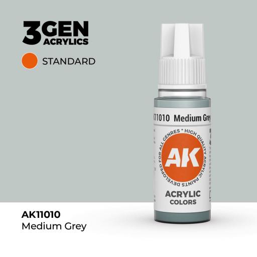 Pintura 3Gen - AK11010 Medium Grey 17ml [0]