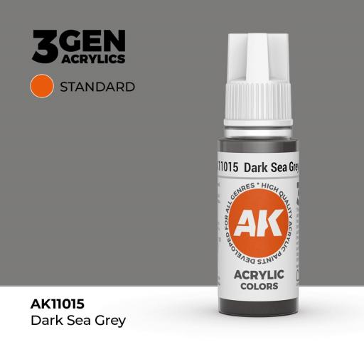 Pintura 3Gen - AK11015 Dark Sea Grey 17ml [0]