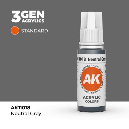 Pintura 3Gen - AK11018 Neutral Grey 17ml [0]