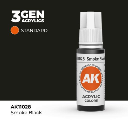Pintura 3Gen - AK11028 Smoke Black 17ml
