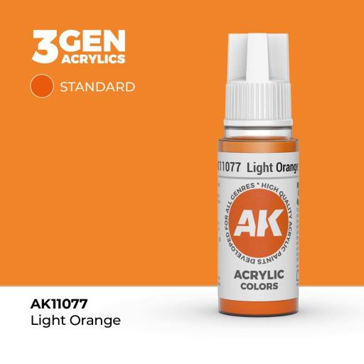 Pintura 3Gen - AK11077 Light Orange 17ml