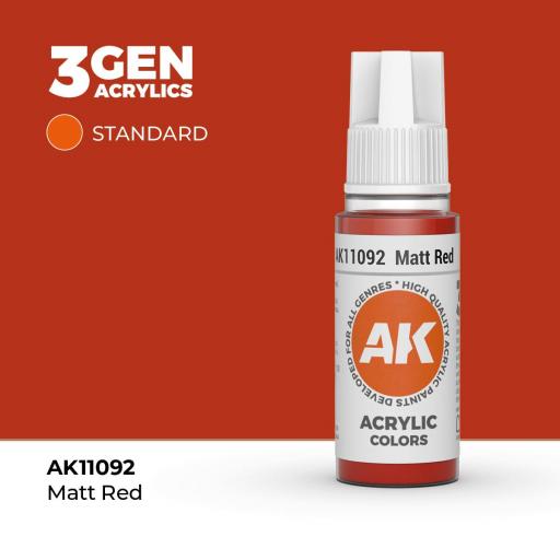 Pintura 3Gen - AK11092 Matt Red 17ml