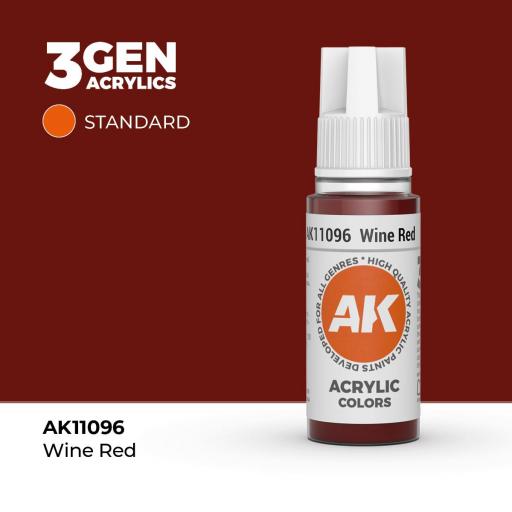 Pintura 3Gen - AK11096 Wine Red 17ml