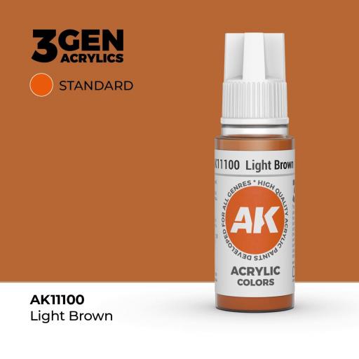 Pintura 3Gen - AK11100 Light Brown 17ml