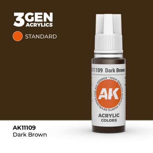 Pintura 3Gen - AK11109 Dark Brown 17ml