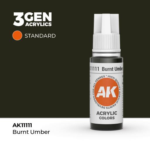 Pintura 3Gen - AK11111 Burnt Umber 17ml