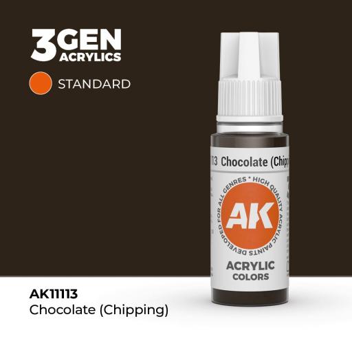 Pintura 3Gen - AK11113 Chocolate (Chipping) 17ml
