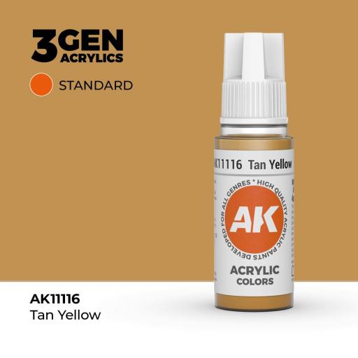 Pintura 3Gen - AK11116 Tan Yellow 17ml