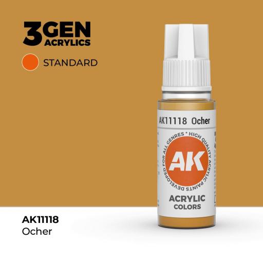 Pintura 3Gen - AK11118 Ocher 17ml