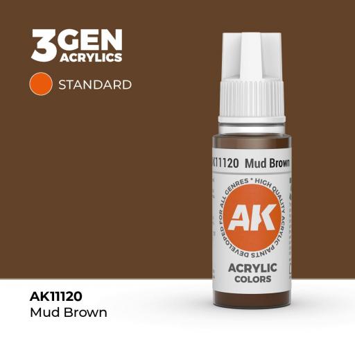 Pintura 3Gen - AK11120 Mud Brown 17ml [0]
