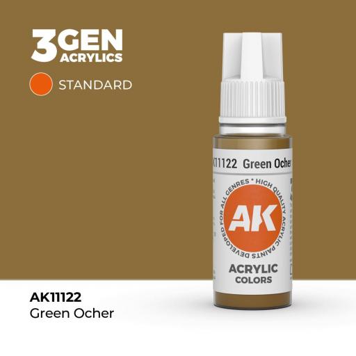 Pintura 3Gen - AK11122 Green Ocher 17ml [0]
