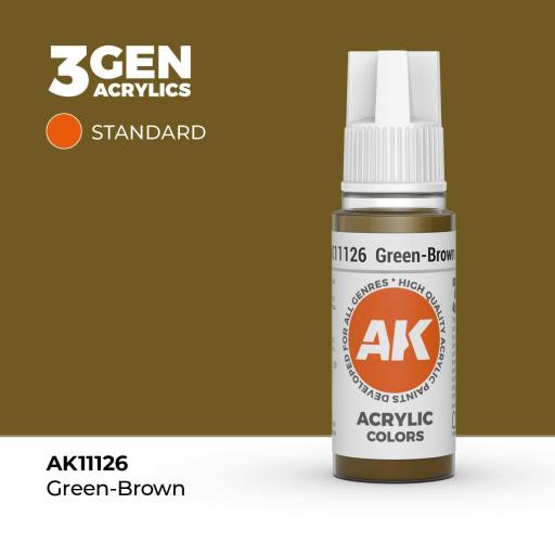 Pintura 3Gen - AK11126 Green-Brown 17ml [0]