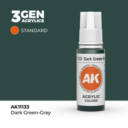 Pintura 3Gen - AK11133 Dark Green-Grey 17ml