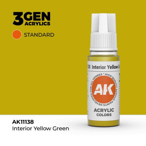 Pintura 3Gen - AK11138 Interior Yellow Green 17ml [0]