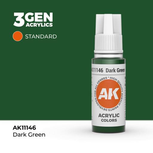 Pintura 3Gen - AK11146 Dark Green 17ml [0]