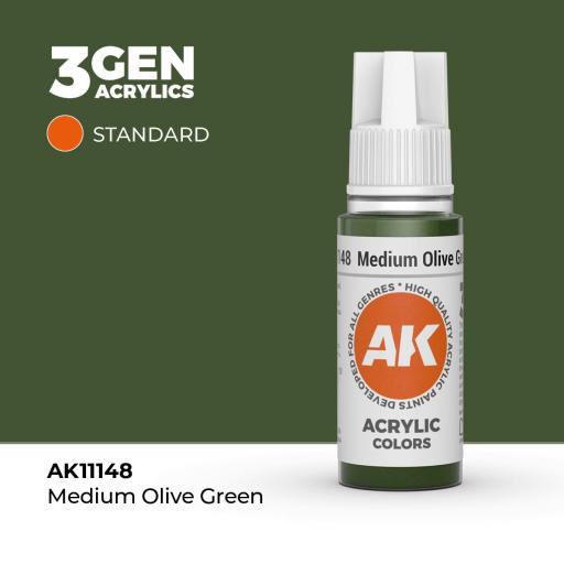 Pintura 3Gen - AK11148 Medium Olive Green 17ml [0]