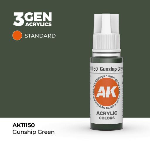 Pintura 3Gen - AK11150 Gunship Green 17ml [0]