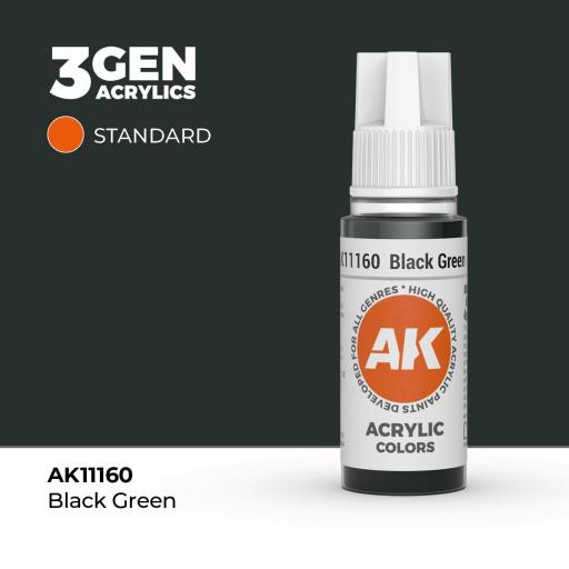 Pintura 3Gen - AK11160 Black Green 17ml