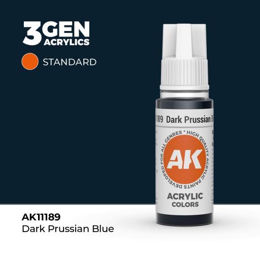 Pintura 3Gen - AK11189 Dark Prussian Blue 17ml