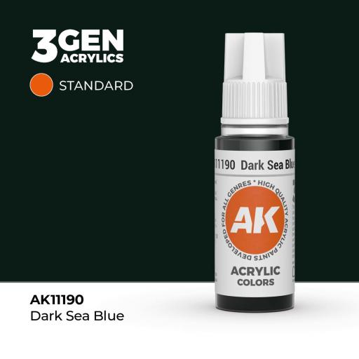 Pintura 3Gen - AK11190 Dark Sea Blue 17ml