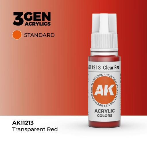 Pintura 3Gen - AK11213 Clear Red 17ml [0]