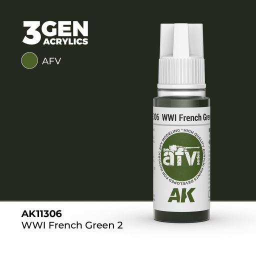 Pintura 3Gen - AK11306 WWI French Green 2